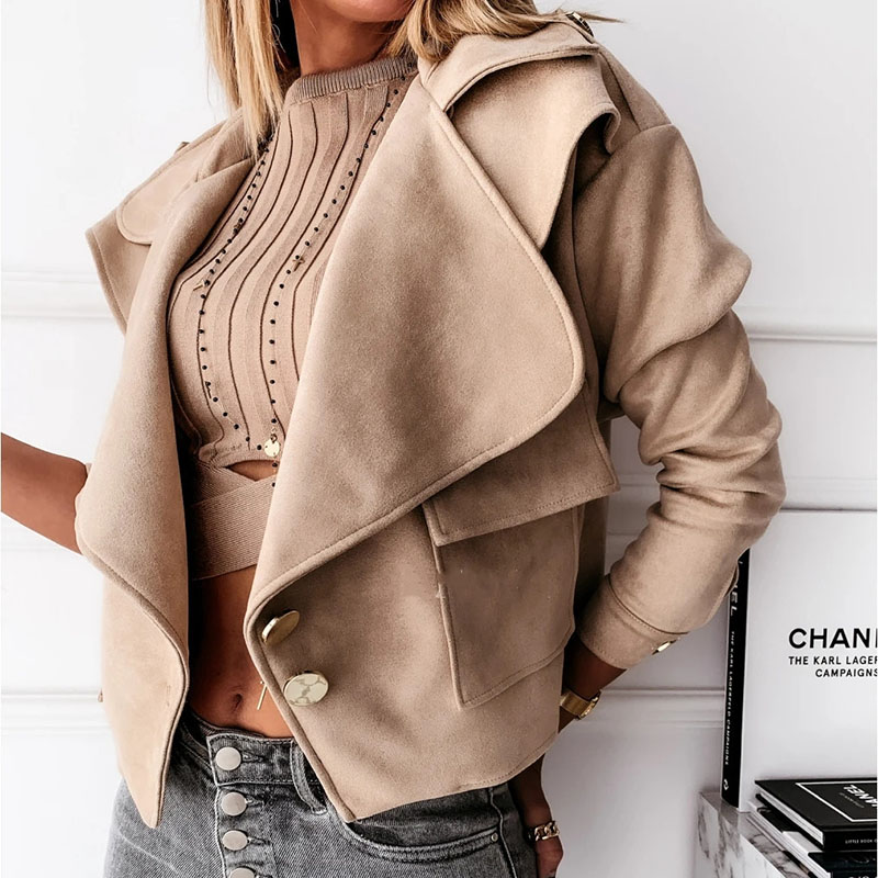 Faux Suede Light Weight Jacket